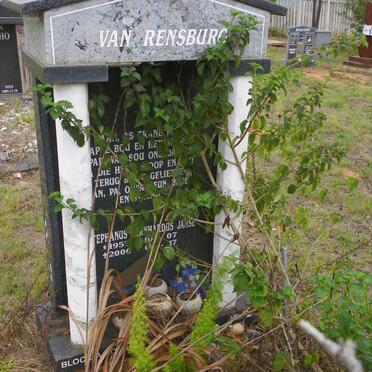 RENSBURG Stephanus Bernhardus Janse, van 1957-2006