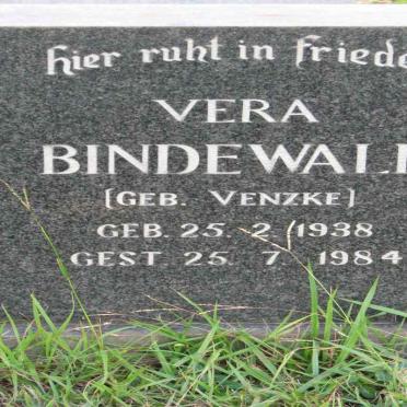 BINDEWALD Vera nee VENZKE 1938-1984