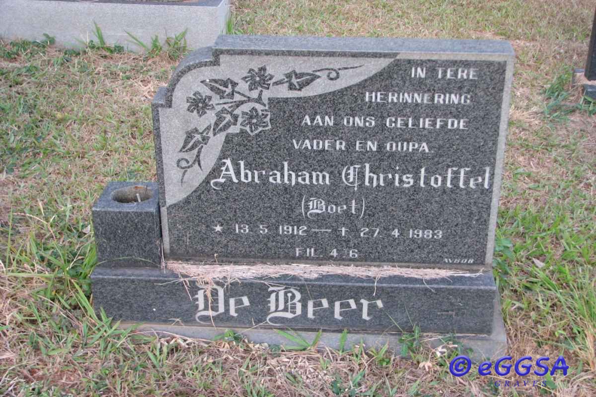 BEER Abraham Christoffel, de 1912-1983