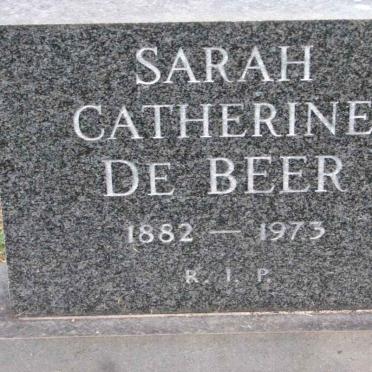BEER Sarah Catherine, de 1882-1973