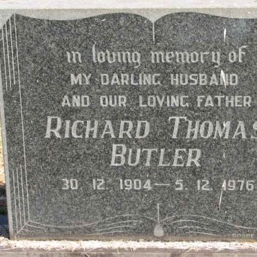 BUTLER Richard Thomas 1904-1976
