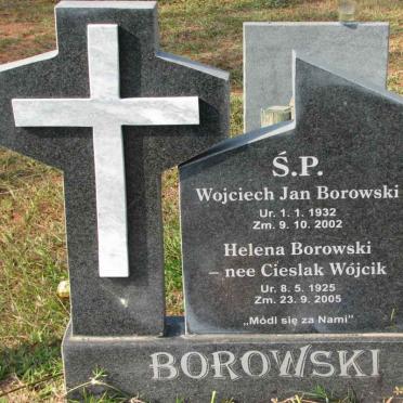 BOROWSKI S.P. Wojciech Jan 1932-2002 &amp; Helena CIESLAK WOJCIK 1925-2005
