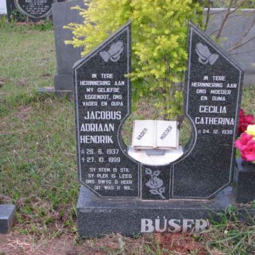 BÜSER Jacobus Adriaan Hendrik 1937-1999 &amp; Cecilia Catherina 1939-