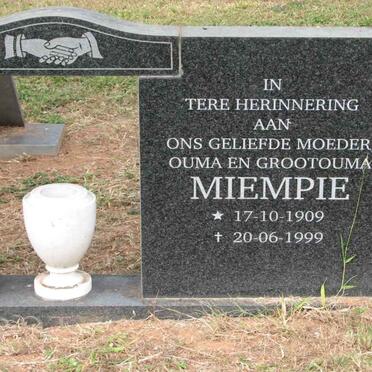 BOTHA  Miempie 1909-1999