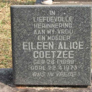 COETZEE Eileen Alice 1899-1973