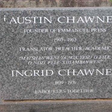 CHAWNER Austin 1903-1963 &amp; Ingrid 1899-1976