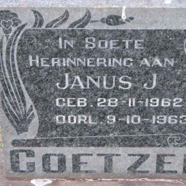 COETZEE Janus J. 1962-1963