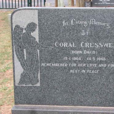 CRESSWELL Andrew James 1899-1991 &amp; Coral DAVIS 1904-1965 