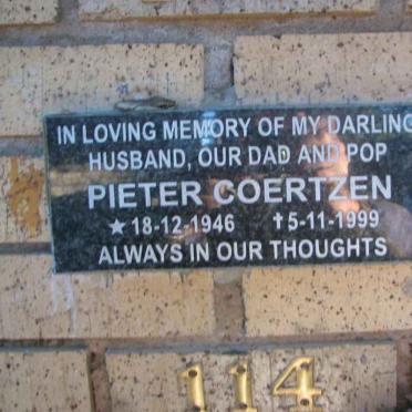 COERTZEN Pieter 1946-1999