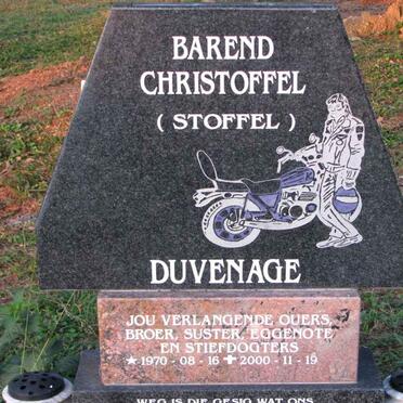 DUVENAGE Barend  Christoffel 1970-2000