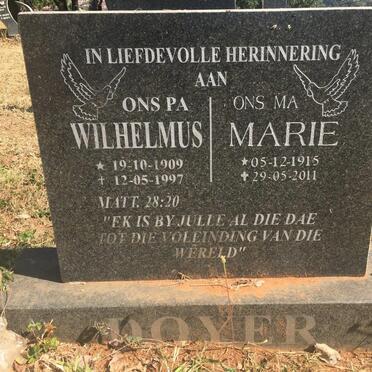 DOYER Wilhelmus 1909-1997 &amp; Marie nee WAREING 1915-2011