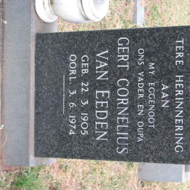 EEDEN Gert Cornelius, van 1905-1974
