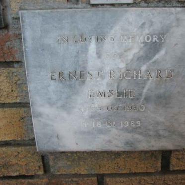 EMSLIE Ernest Richard 1920-1989