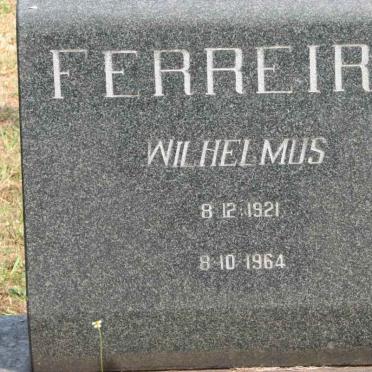FERREIRA Wilhelmus 1921-1964