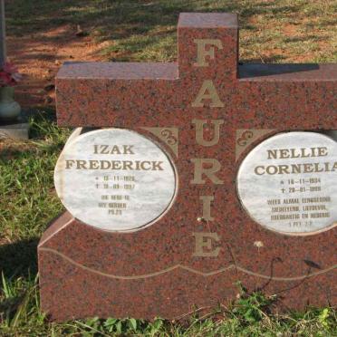 FAURIE Izak Frederick 1928-1997 &amp; Nellie Cornelia 1934-1989