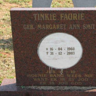 FAURIE Margaret Ann nee SMIT 1960-2003