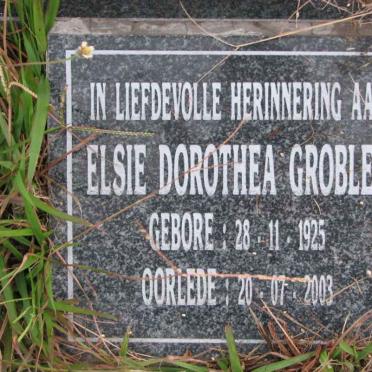 GROBLER Elsie Dorothea 1925-2003