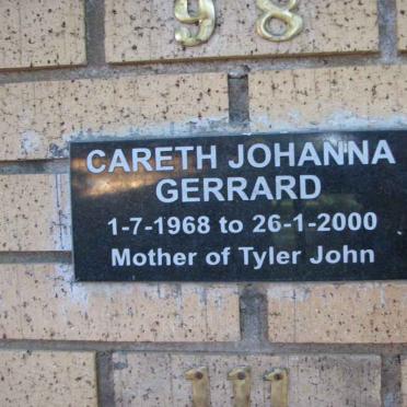 GERRARD Careth Johanna 1968-2000