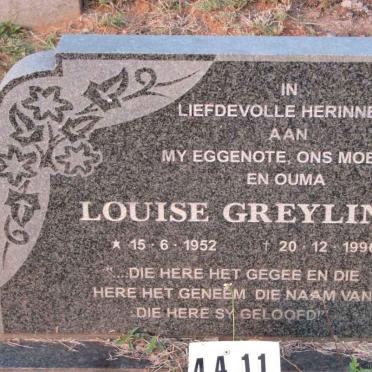 GREYLING Louise 1952-1996