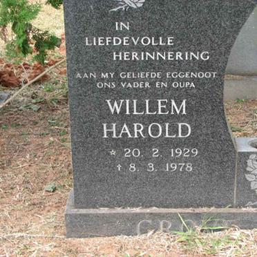 GROVE Willem Harold 1929-1978