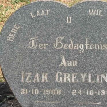 GREYLING Izak 1908-1965