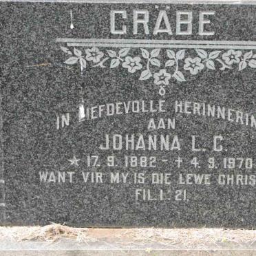 GRÄBE Johanna L.C. 1882-1970