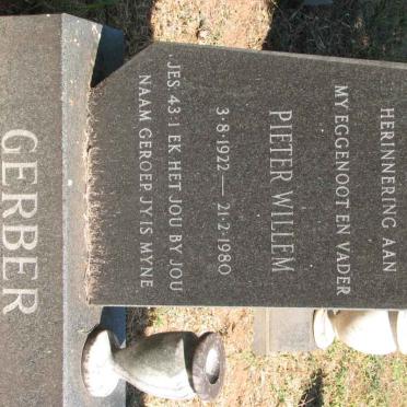 GERBER Pieter Willem 1922-1980