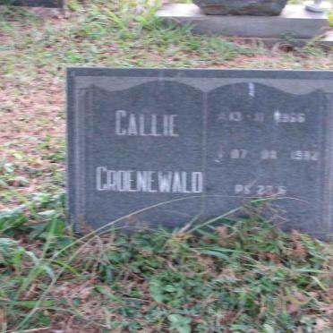GROENEWALD Callie 1966-1992