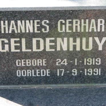 GELDENHUYS Johannes Gerhardus 1919-1991