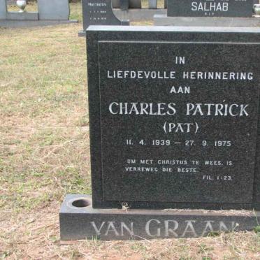 GRAAN Charles Patrick, van 1939-1975