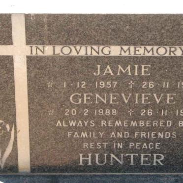 HUNTER Jamie 1957-1989 :: HUNTER Genevieve 1988-1989