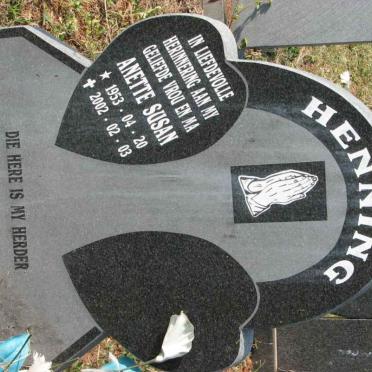 HENNING Anette Susan 1953-2002