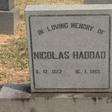HADDAD Nicolas 1882-1965
