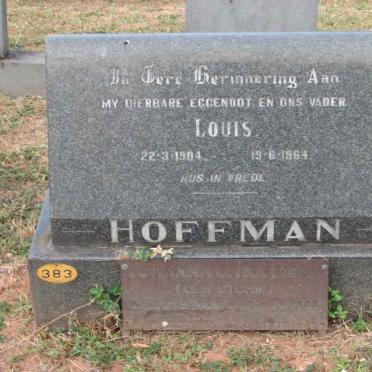 HOFFMAN Louis 1904-1964 &amp; Johanna C. STORM 1909-1987