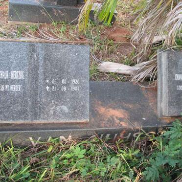 HUYSSTEEN Willem Schalk Hertzog 1920-1984 &amp; Johanna Elizabeth 1927-2004