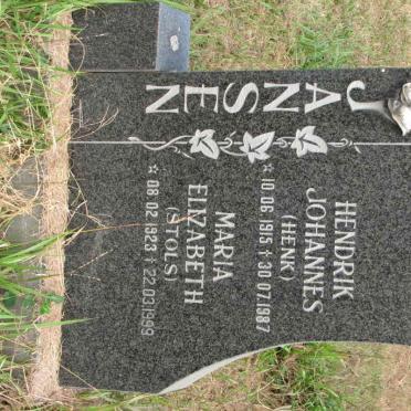JANSEN Hendrik Johannes 1915-1987 &amp; Maria Elizabeth STOLS 1923-1999