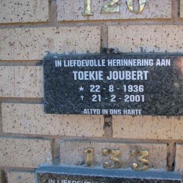 JOUBERT Toekie 1936-2001