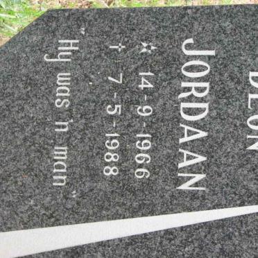 JORDAAN Deon 1966-1988