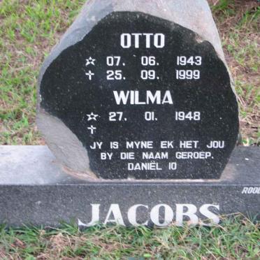 JACOBS Otto 1943-1999 &amp; Wilma 1948-