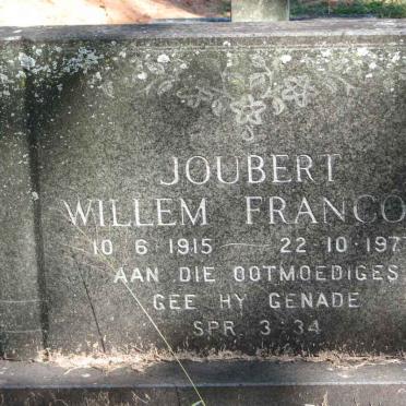 JOUBERT Willem Francois 1915-1977