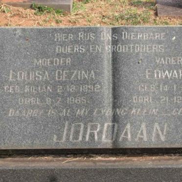 JORDAAN Edward 1888-1964 &amp; Louisa Gezina KILIAN 1892-1965