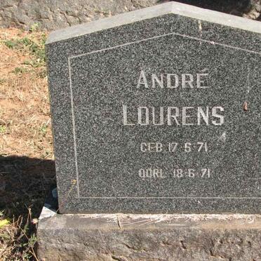 LOURENS André 1971-1971