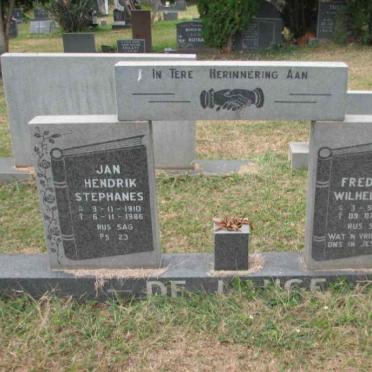 LANGE Jan Hendrik Stephanes 1910-1986 &amp; Fredrika Wilhelmina 1917-1997