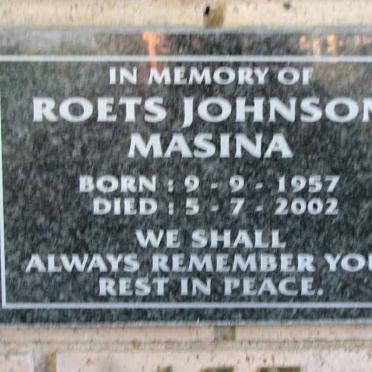 MASINA Roets Johnson 1957-2002