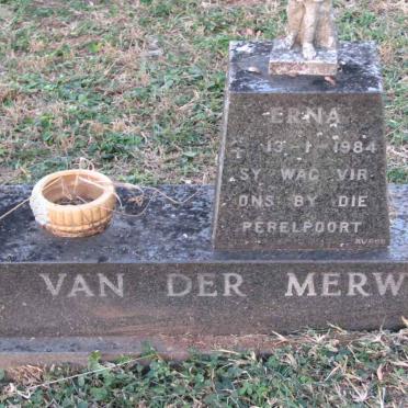 MERWE Erna, van der 1984-1984