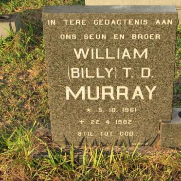 MURRAY William T.D. 1961-1982