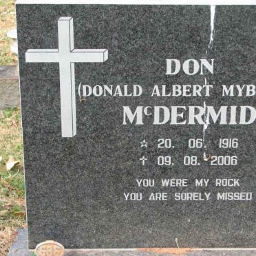 McDERMID Donald Albert Myburgh 1916-2006