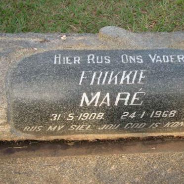 MARÉ Frikkie 1908-1968