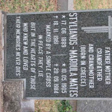 MATES Stylianos 1889-1961 &amp; Maroula 1905-1984