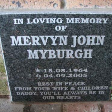 MYBURGH Mervyn John 1964-2005